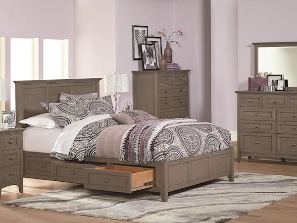 Queen Bedroom Group with Petite Headboard