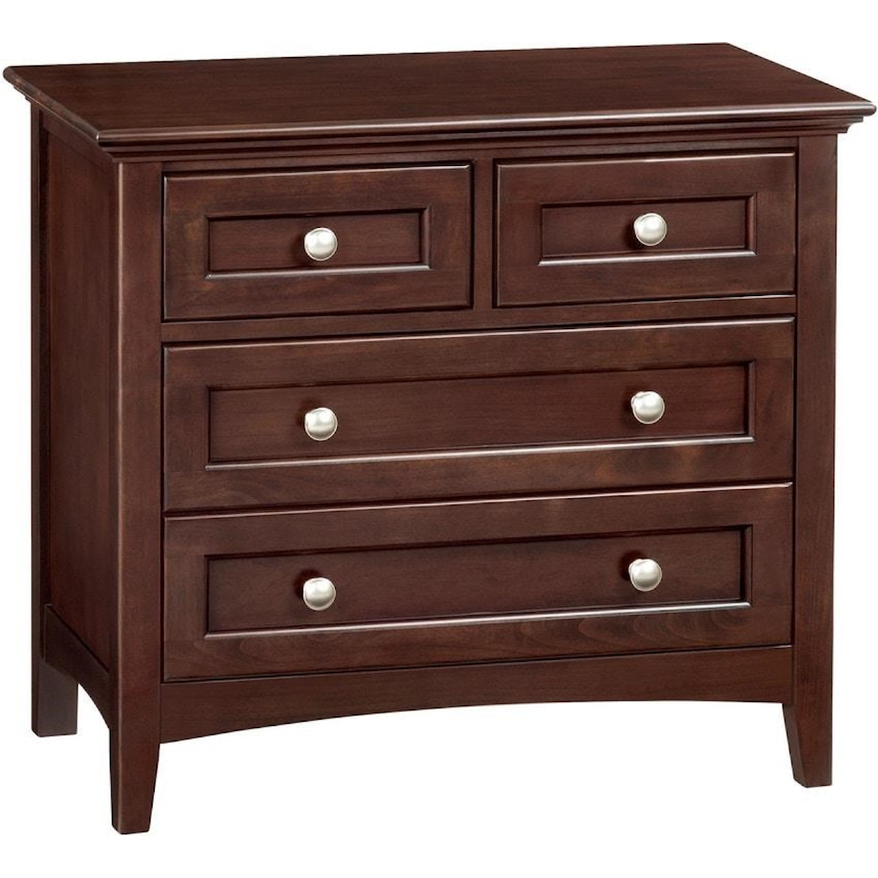 Whittier Wood McKenzie Cafe  4 Drawer Nightstand