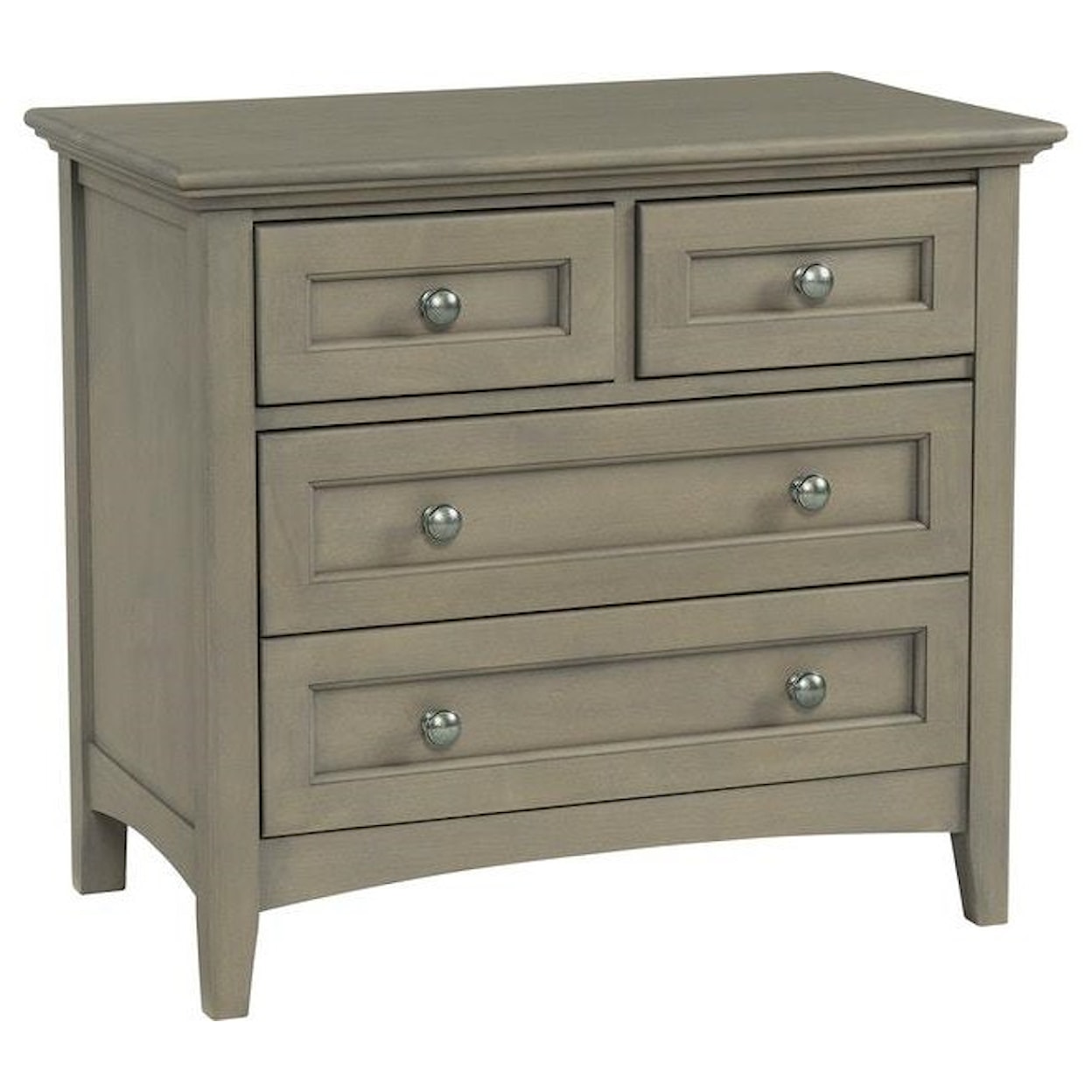 Whittier Wood McKenzie Cafe  4 Drawer Nightstand