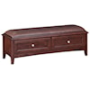 Whittier Wood McKenzie Cafe  2 Drawer Bench