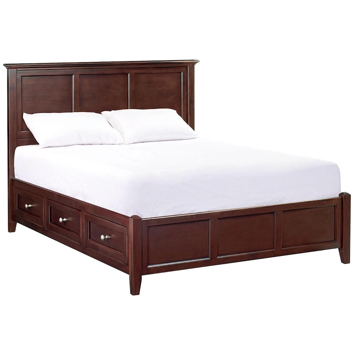 Whittier Wood McKenzie Cafe  King Petite Storage Bed