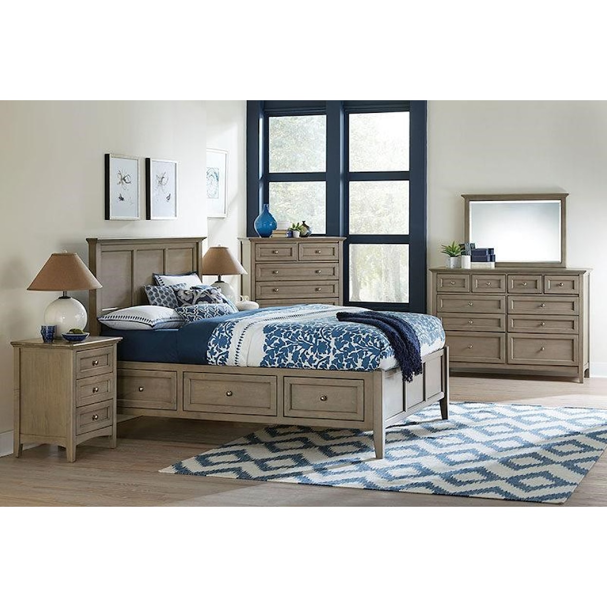 Whittier Wood McKenzie Cafe  King Bedroom Set