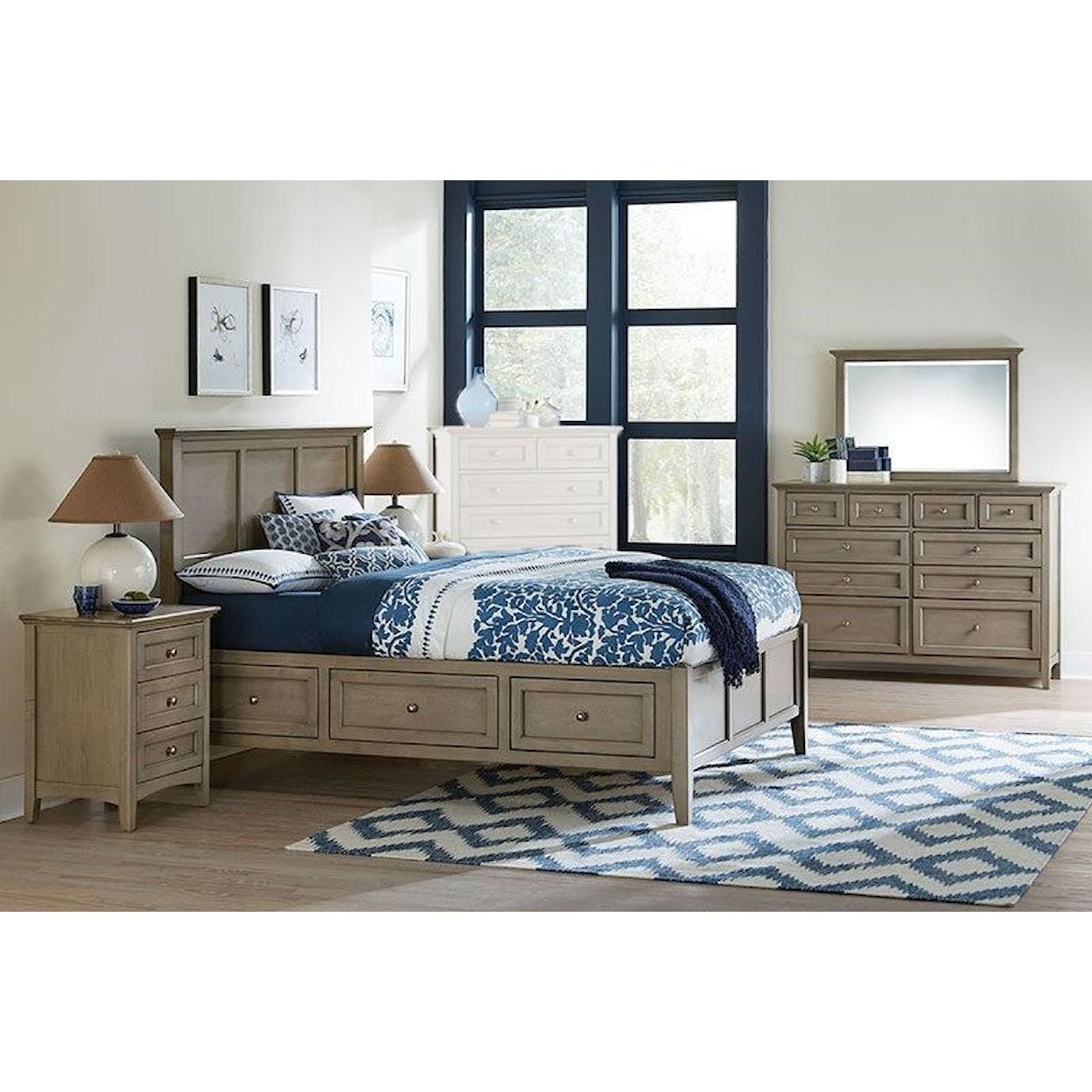 Whittier Wood McKenzie Cafe  Queen Bedroom Set