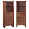 Whittier Wood McKenzie Glazed Cherry Bookcase Piers 2-Pack