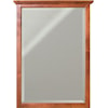 Whittier Wood McKenzie Glazed Cherry Beveled Mirror