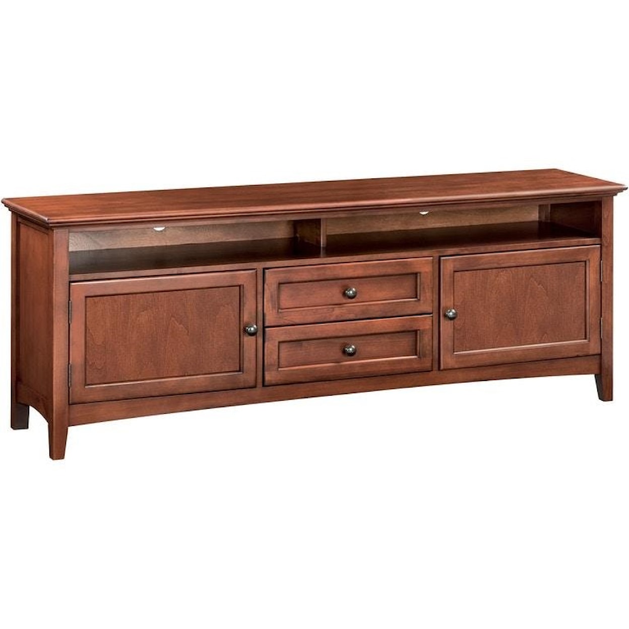 Whittier Wood McKenzie Glazed Cherry 74" TV Console