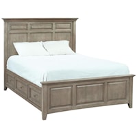 King Mantel Storage Bed with 6 Side Storage Drawers