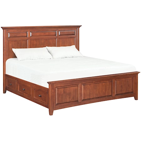 King Mantel Storage Bed