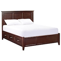 Queen Petite Storage Bed