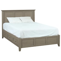 Queen Petite Storage Bed