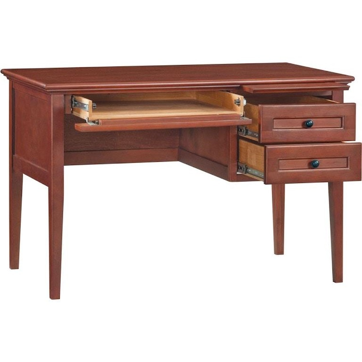 Whittier Wood McKenzie Glazed Cherry 3-Drawer Desk