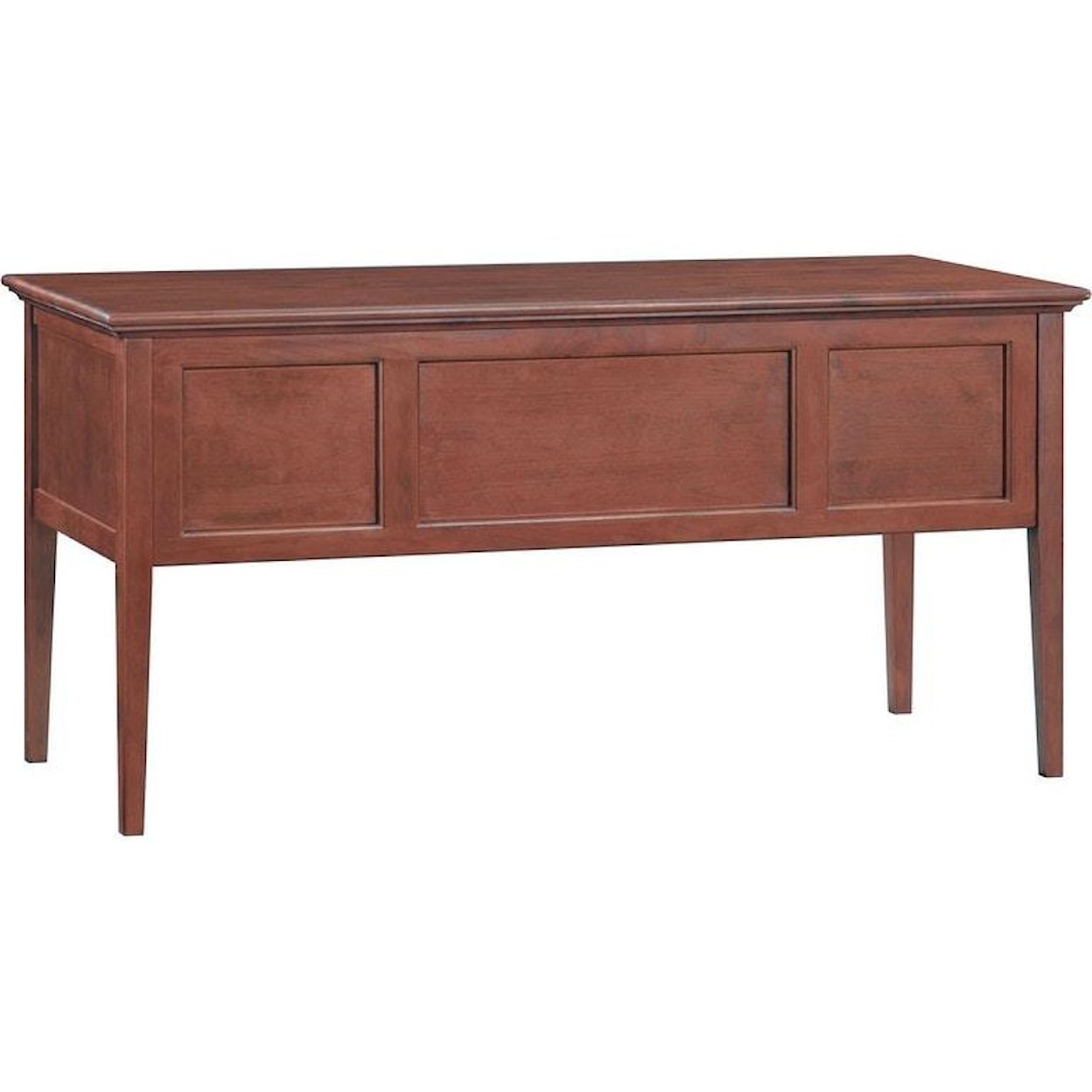 Whittier Wood McKenzie Glazed Cherry 4-Drawer Desk