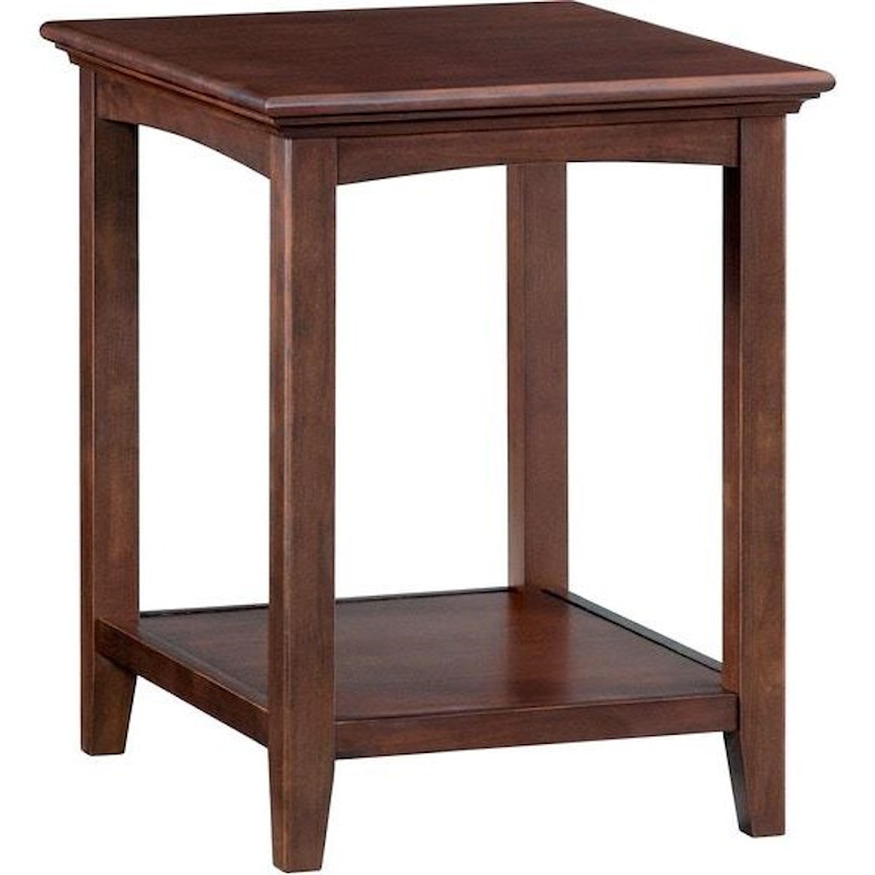 Whittier Wood McKenzie Cafe  Rectangular Side Table