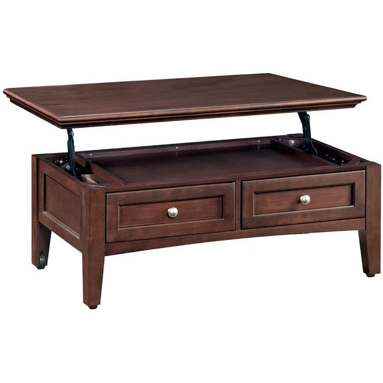 Whittier Wood McKenzie Cafe  Lift Top Coffee Table