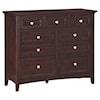 Whittier Wood    9 Drawer Dresser