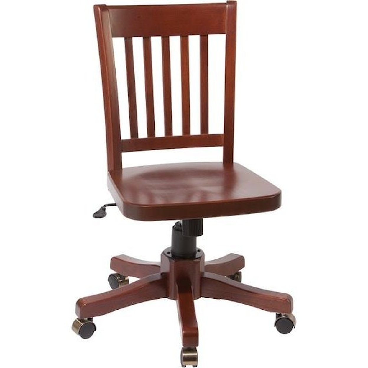 Whittier Wood McKenzie Glazed Cherry Desk Chair