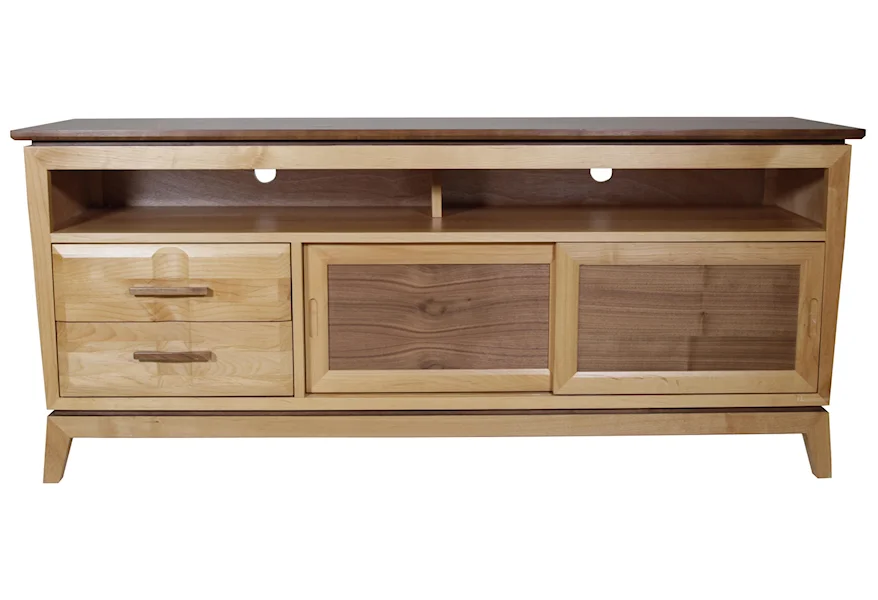 Addison TV Console by Whittier Wood at HomeWorld Furniture