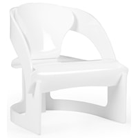 Beverly Grove Acrylic Chair - White