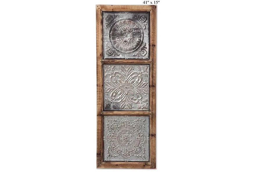 Accents Pressed Tin Wall Art - 41" by Will's Company at H & F Home Furnishings