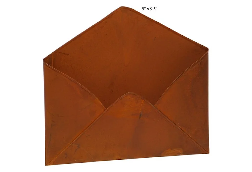 Accents Rust Envelope - 9.5" by Will's Company at H & F Home Furnishings