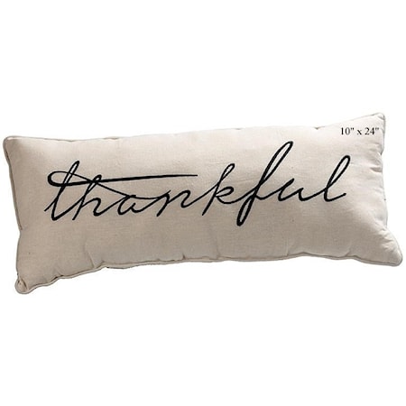 Thankful Pillow - 10"x 24"