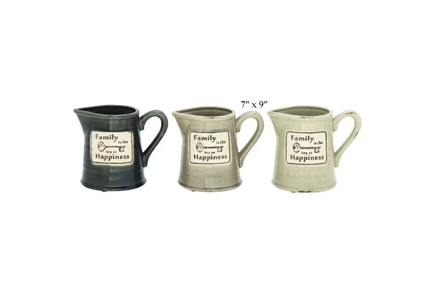 Accents Family Pitcher - 7" x 9" by Will's Company at H & F Home Furnishings