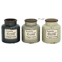 Family Jar/Vase - 7" x 6"