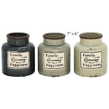 Family Jar/Vase - 7" x 6"