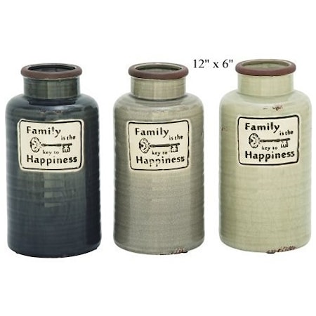 Family Jar/Vase - 12" x 6"
