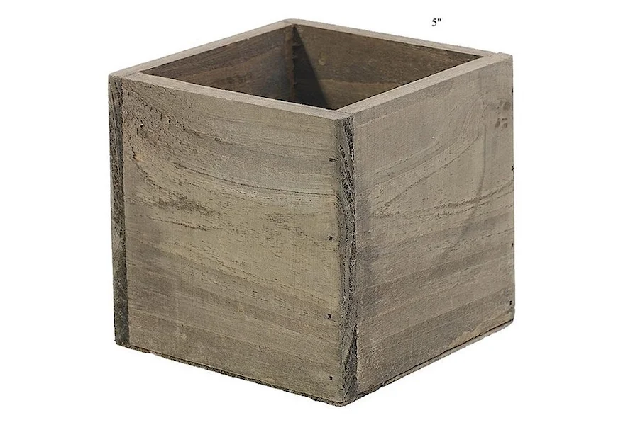 Accents Woodland Planter 5" x 5" by Will's Company at H & F Home Furnishings