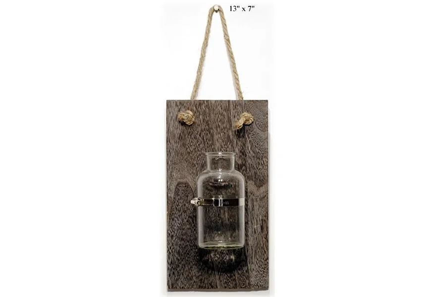 Accents Industrial Jar Wall Hanger - 13" by Will's Company at H & F Home Furnishings