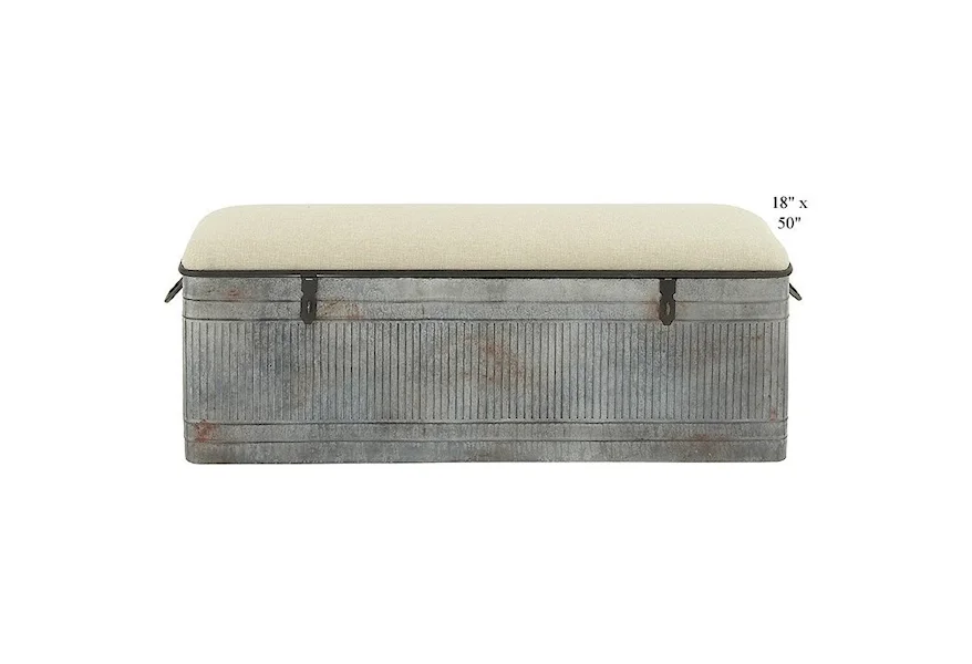 Accents Bench w/Storage - 50" by Will's Company at H & F Home Furnishings
