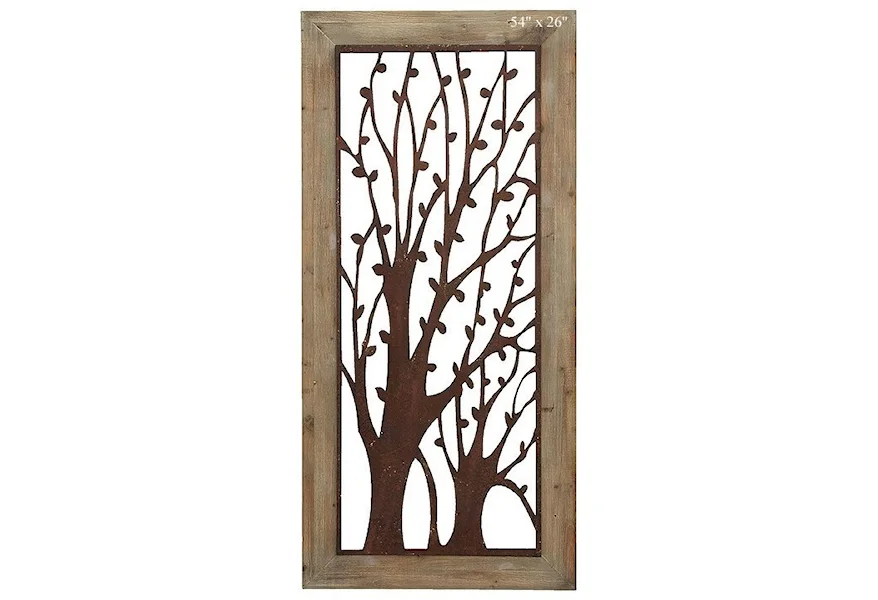Accents Framed Tree Wall Plaque - 54" by Will's Company at H & F Home Furnishings
