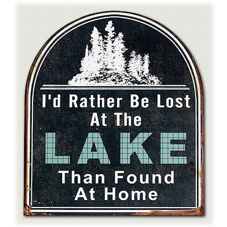 'Lost at the Lake' Wall Sign