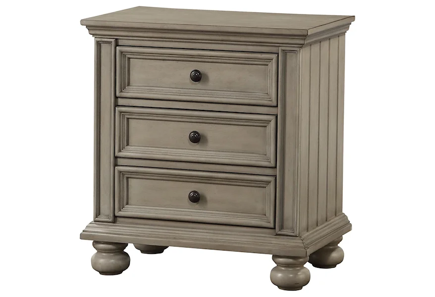 Barnwell 3-Drawer Nightstand by Winners Only at Belpre Furniture