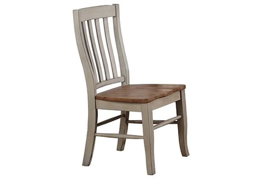 Barnwell Rake Back Side Chair by Winners Only at Belpre Furniture