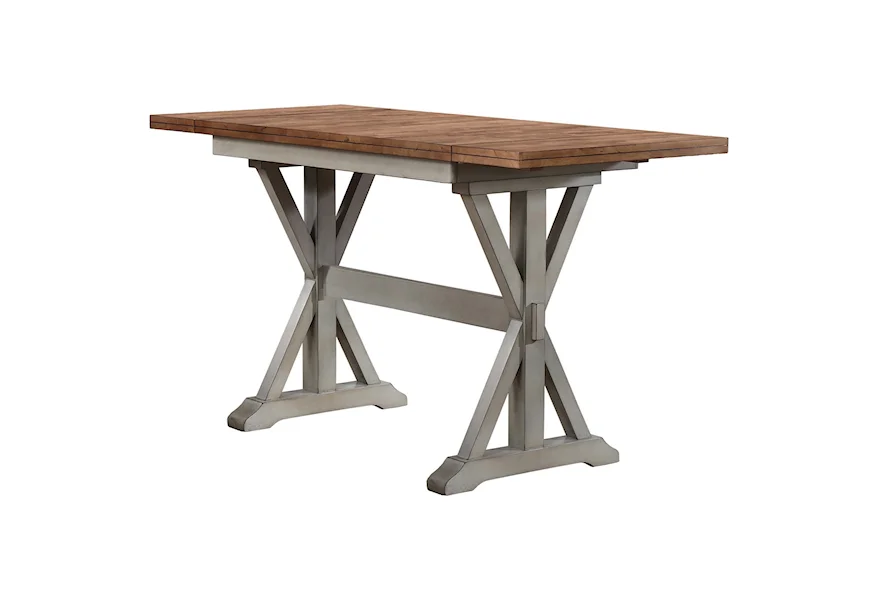 Barnwell Counter Height Trestle Dining Table by Winners Only at Belpre Furniture
