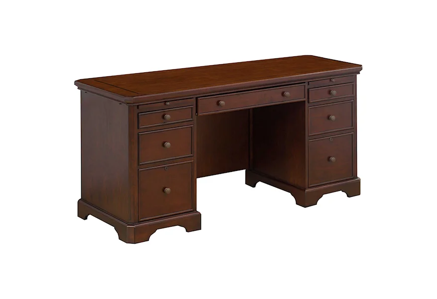 Canyon Ridge 66" Double Pedestal Desk by Winners Only at Reeds Furniture