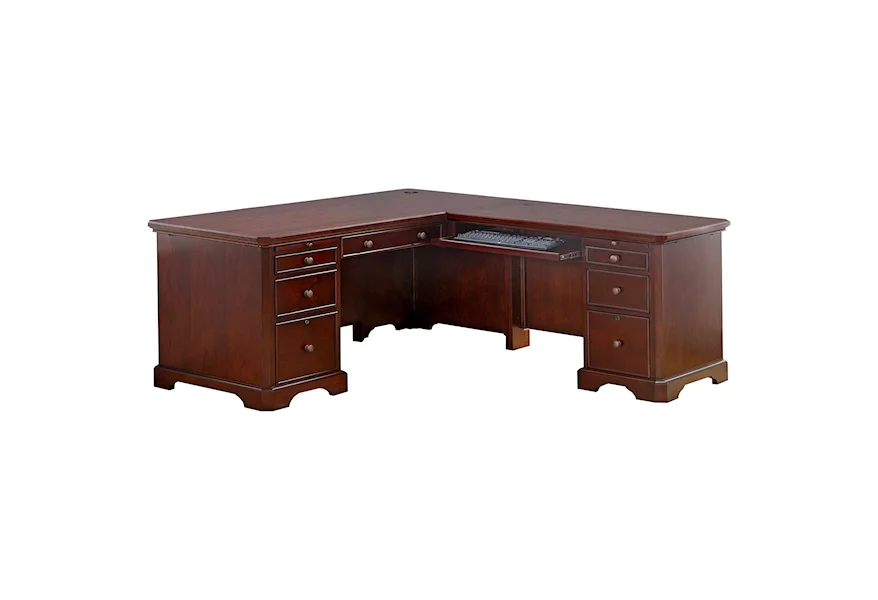 Canyon Ridge 66" L-Shape Desk by Winners Only at Sheely's Furniture & Appliance