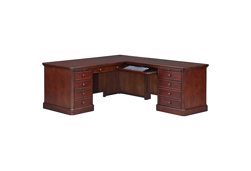 Canyon Ridge 72" L-Shape Desk by Winners Only at Mueller Furniture
