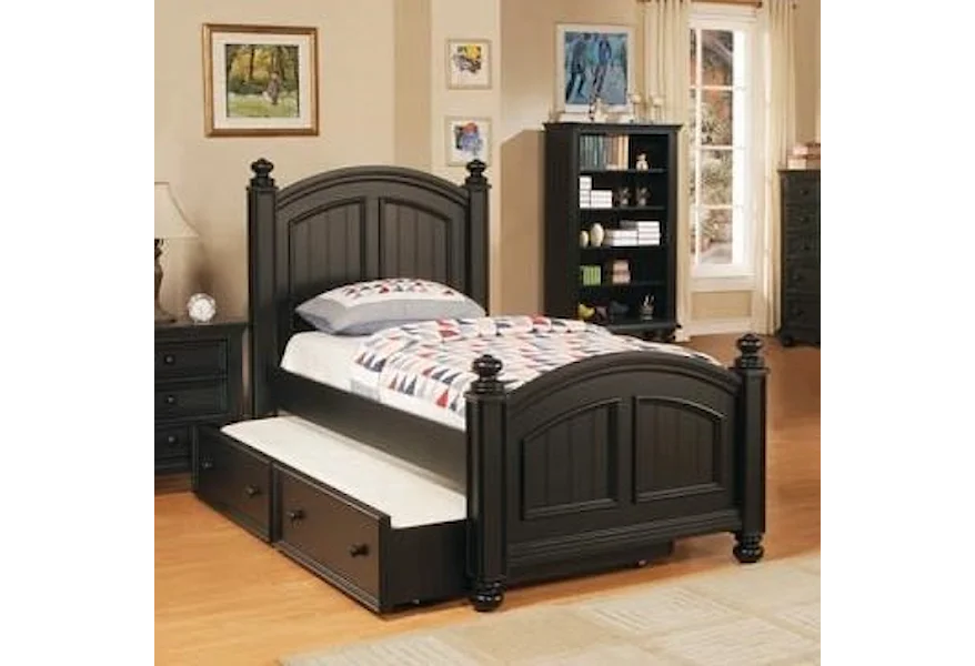 Cape Cod  Panel Twin Bed by Winners Only at Mueller Furniture