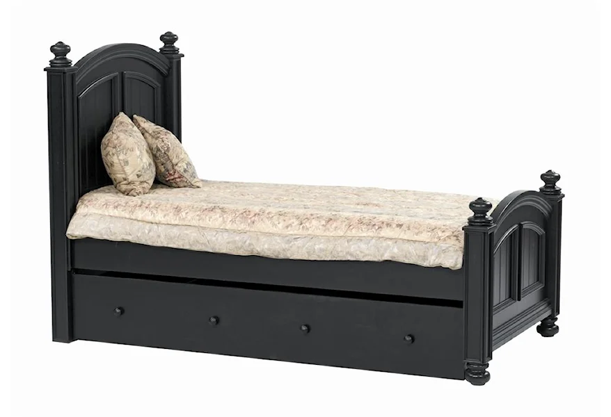 Cape Cod  Twin Panel Bed with Trundle by Winners Only at Reeds Furniture