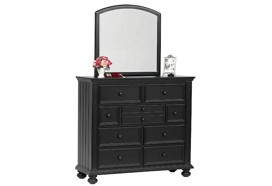 Cape Cod  Youth Tall Dresser and Mirror Combo by Winners Only at Reeds Furniture