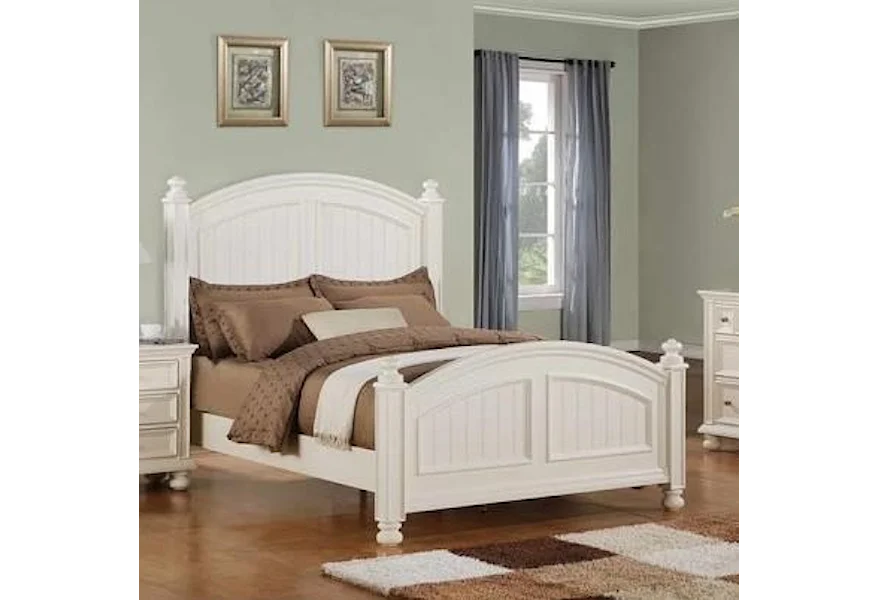 Cape Cod  Panel Queen Bed by Winners Only at Reeds Furniture
