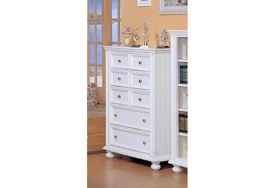 Cape Cod  Five Drawer Chest by Winners Only at Mueller Furniture