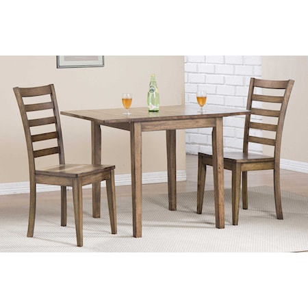 Dining Set with Ladderback Chairs
