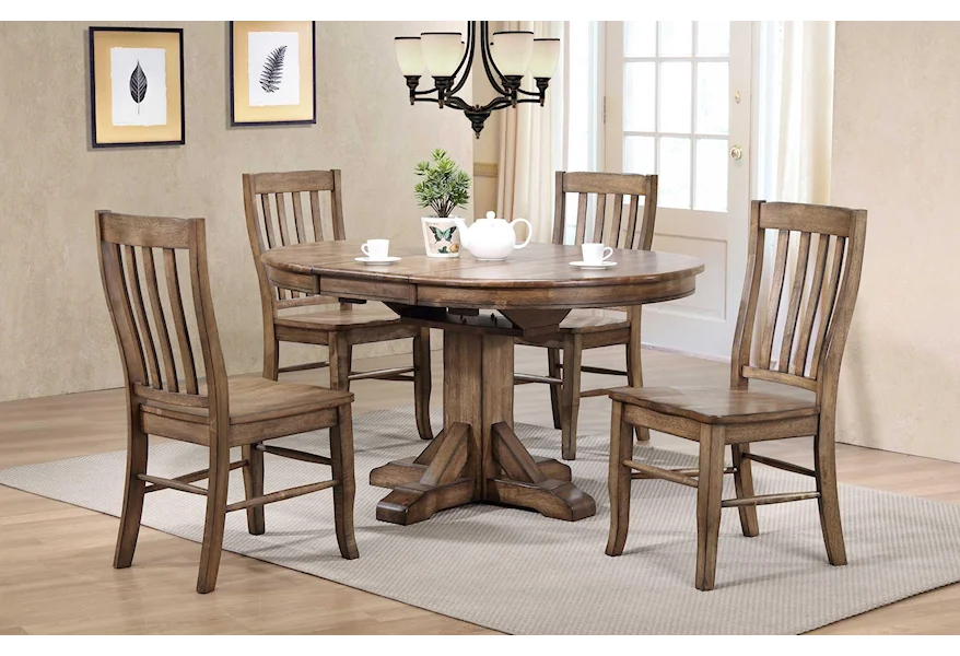 Carmel Table & 4 Chairs by Winners Only at Reeds Furniture