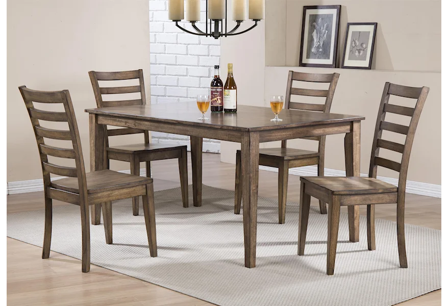 Carmel Table & 4 Chairs by Winners Only at Reeds Furniture