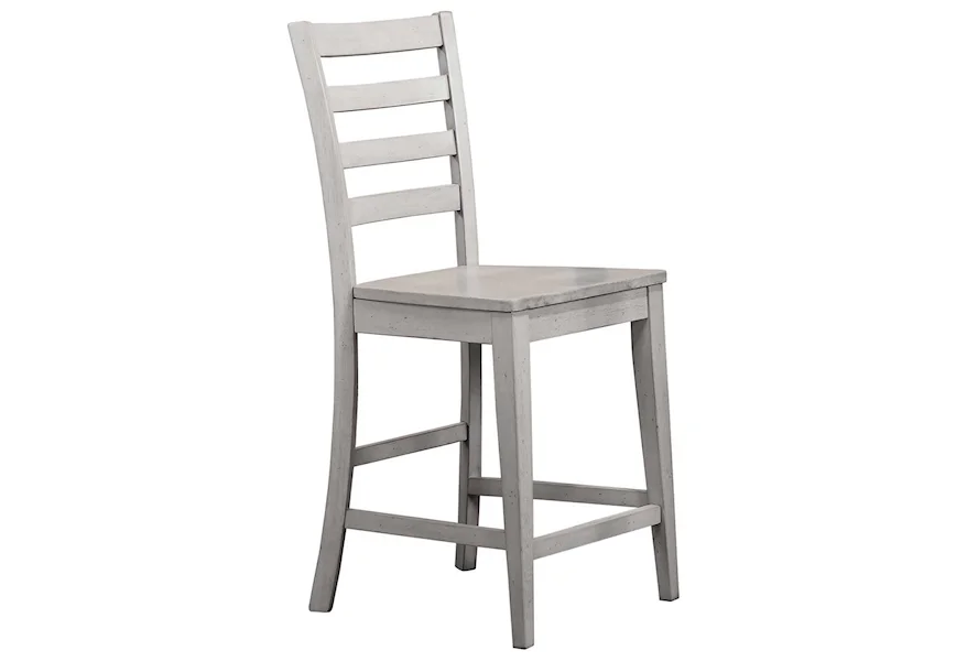 Carmel Ladder Back Barstool by Winners Only at Reeds Furniture