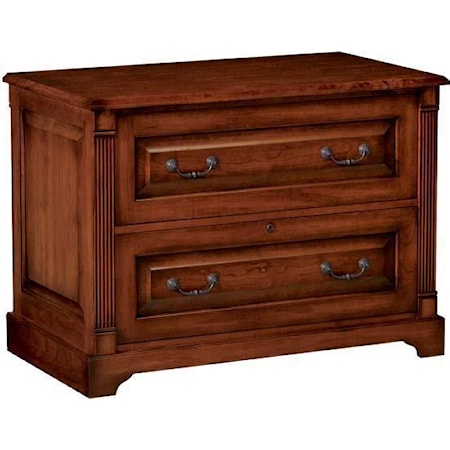 Country Cherry Two-Drawer Lateral File